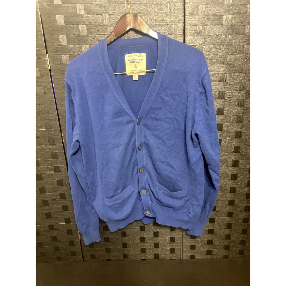 California dream women's blue cardigan sweater size XL